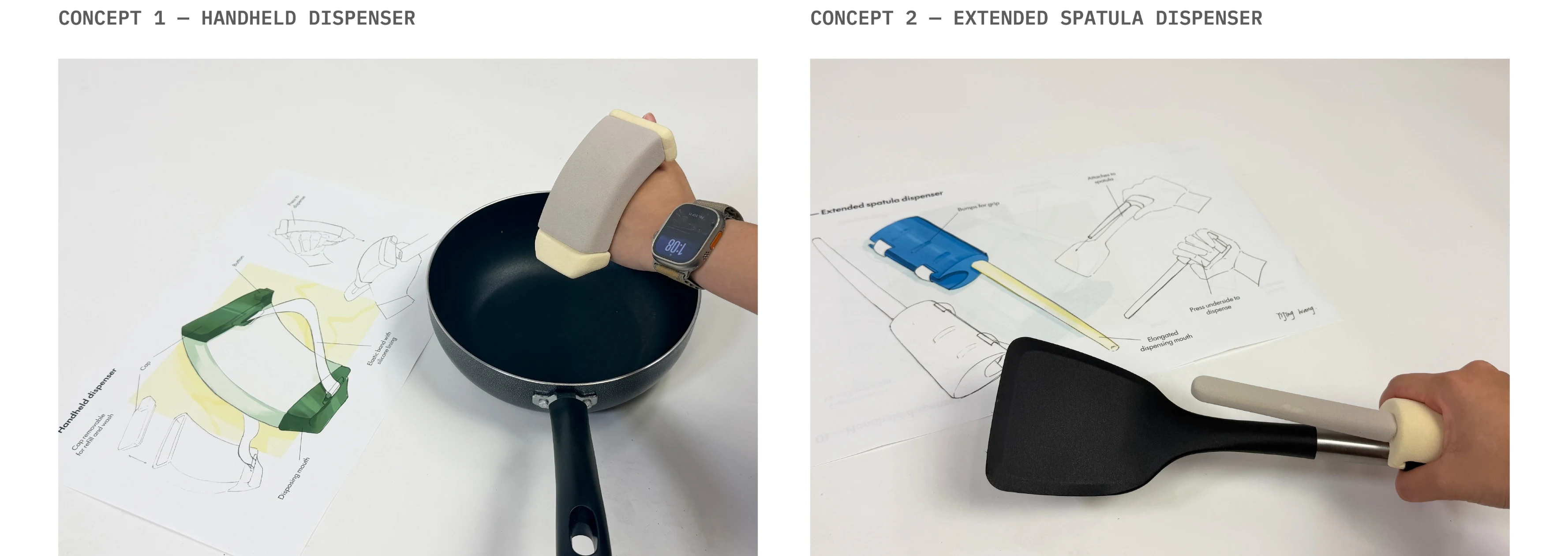 Wokable process board — final design: the completed series of vessels.